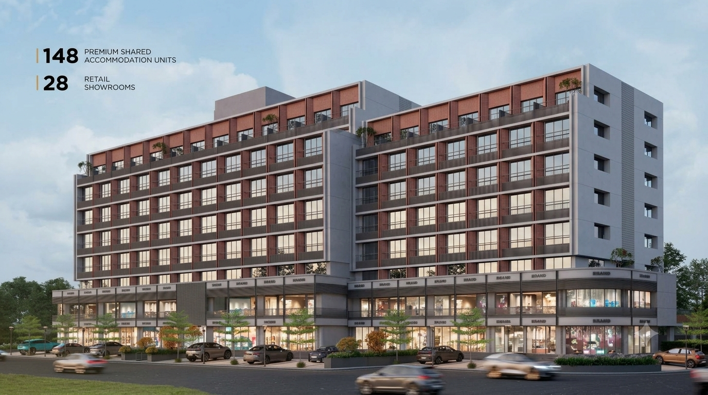 148 Premium Shared Accomodation Units and 28 Retail Showrooms